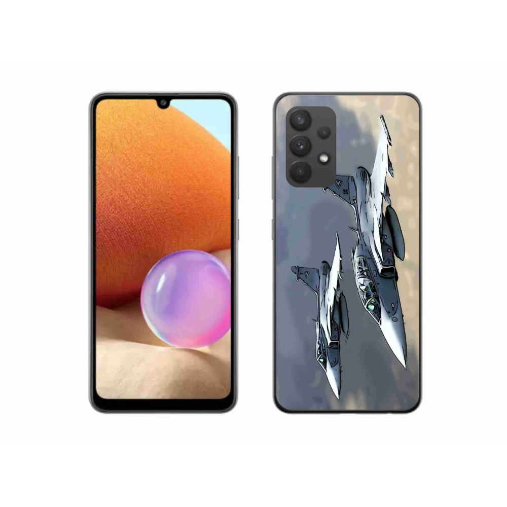 Gelový kryt mmCase na Samsung Galaxy A32 4G - stíhačky
