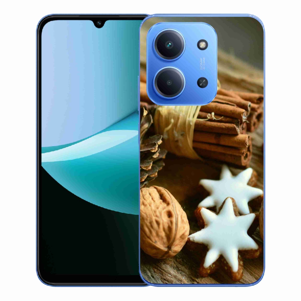 Gelový kryt mmCase na Xiaomi Redmi 15C 4G/5G (173mm) - skořice a perníčky