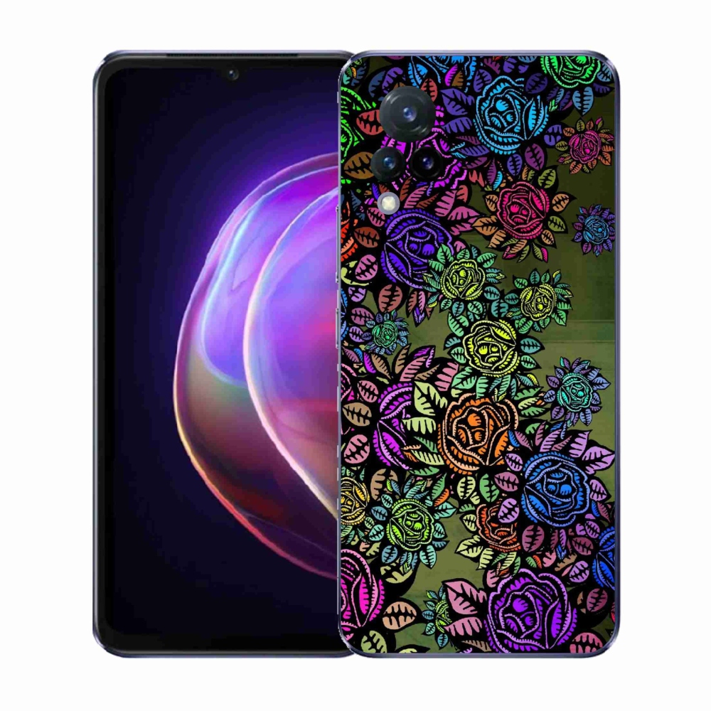 Gelový kryt mmCase na Vivo V21 4G/5G - květiny 6