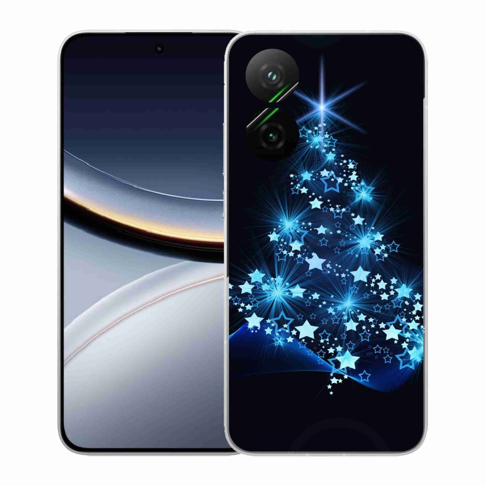 Gelový kryt mmCase na Xiaomi Poco F7 5G - vánoční stromek