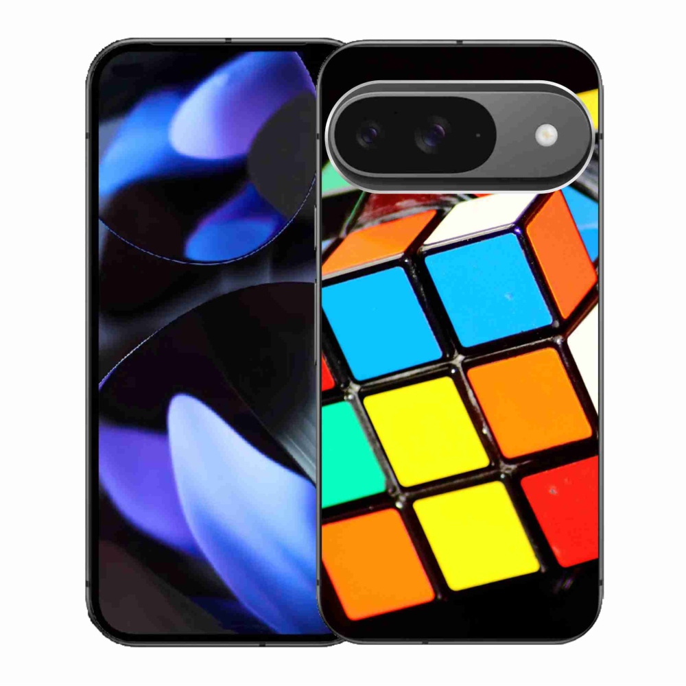 Gelový obal mmCase na Google Pixel 9/9 Pro - rubikova kostka