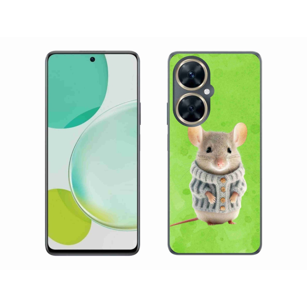 Gelový kryt mmCase na Huawei Nova 11i - myška ve svetru