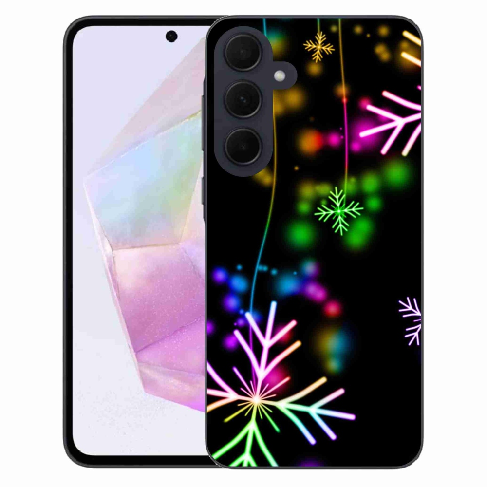 Gelový kryt mmCase na Samsung Galaxy A35 5G - barevné vločky