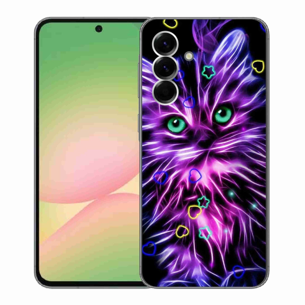 Gelový kryt mmCase na Samsung Galaxy A56 5G - abstraktní kočka