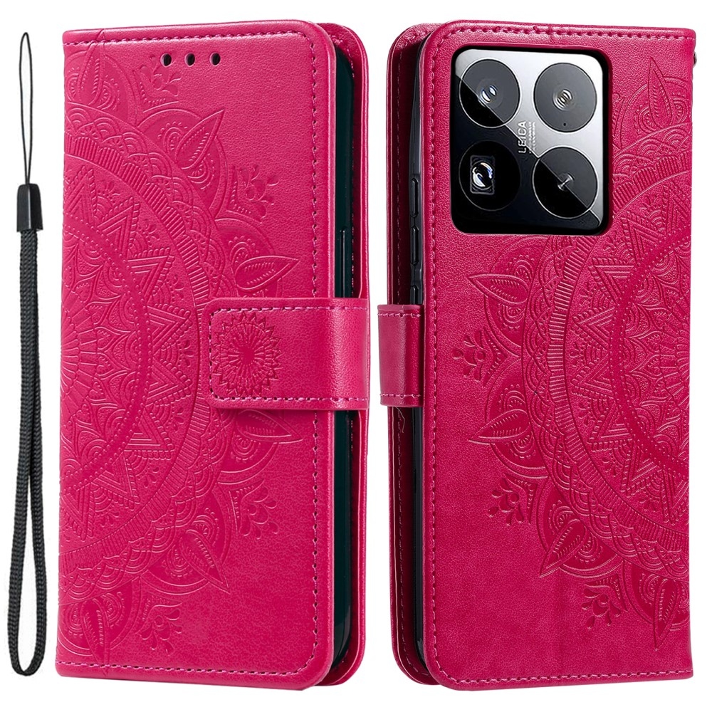 Mandala knížkové pouzdro na Xiaomi 15 Pro - rose