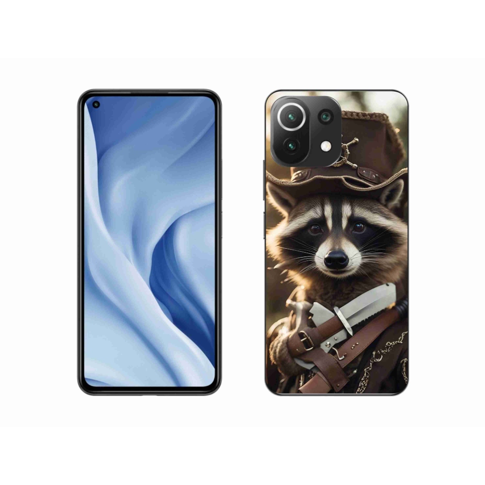 Gelový kryt mmCase na Xiaomi 11 Lite 5G NE - mýval v uniformě