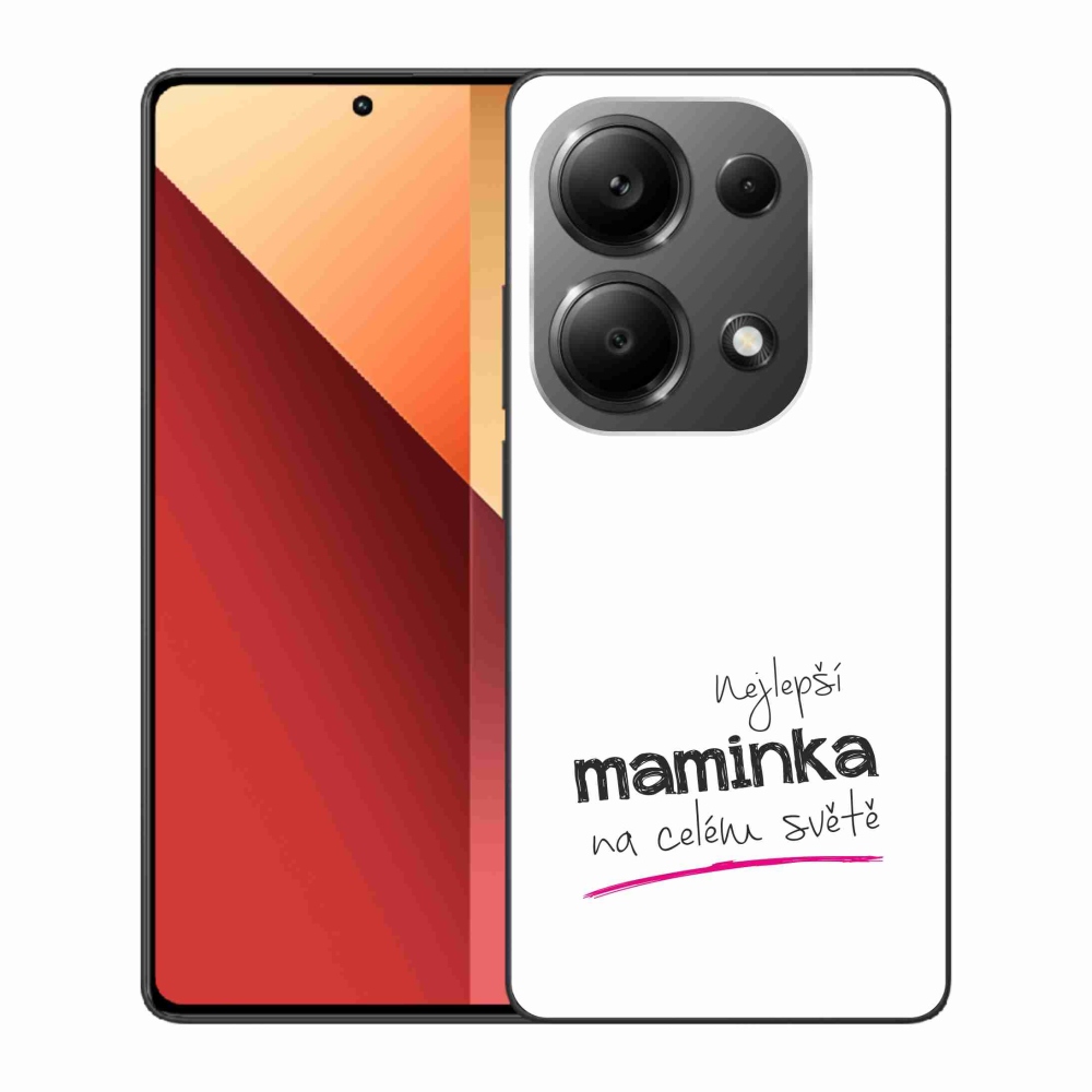 Gelový kryt mmCase na Xiaomi Redmi Note 13 Pro 4G/Poco M6 Pro  - nejlepší maminka 4 bílé pozadí