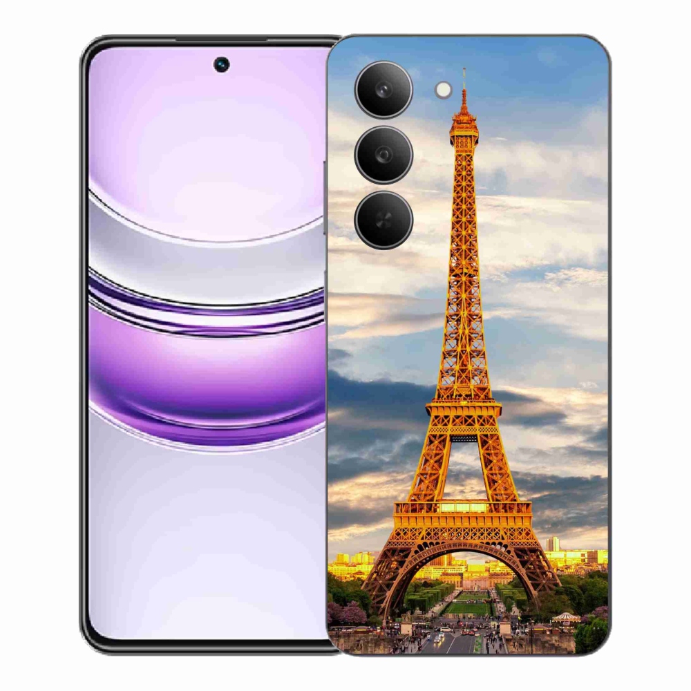 Gelový kryt mmCase na Realme 14x 5G - eiffelova věž 3