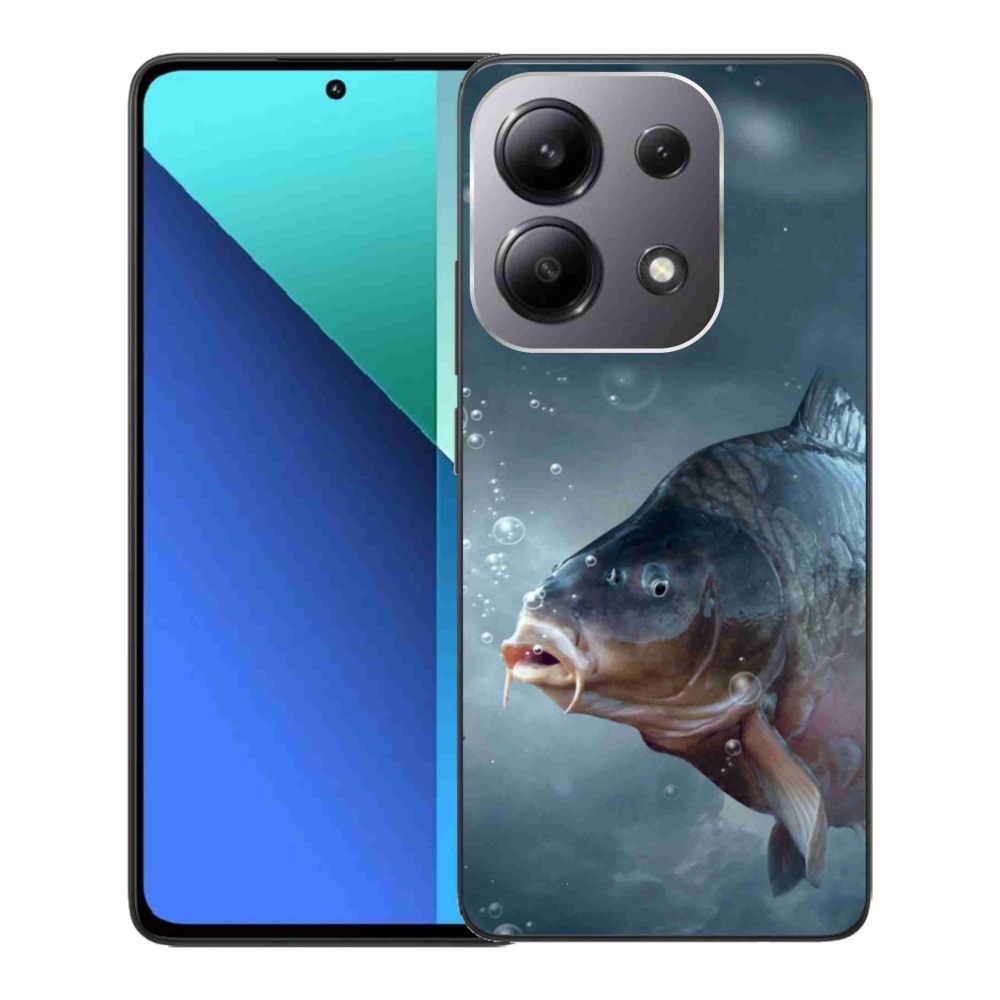Gelový kryt mmCase na Xiaomi Redmi Note 13 - kapr a bublinky