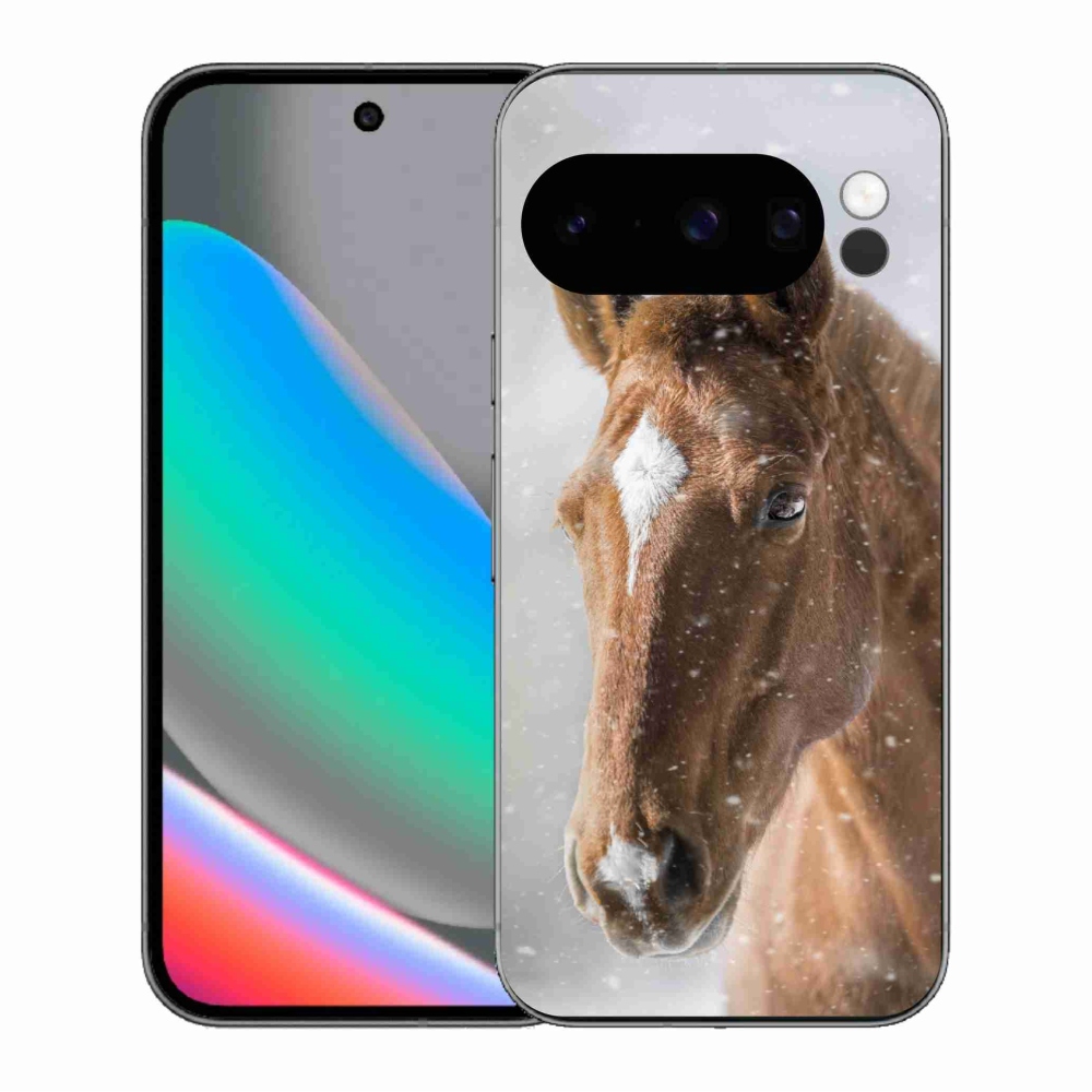 Gelový kryt mmCase na Google Pixel 10 Pro - hnědý kůň 2