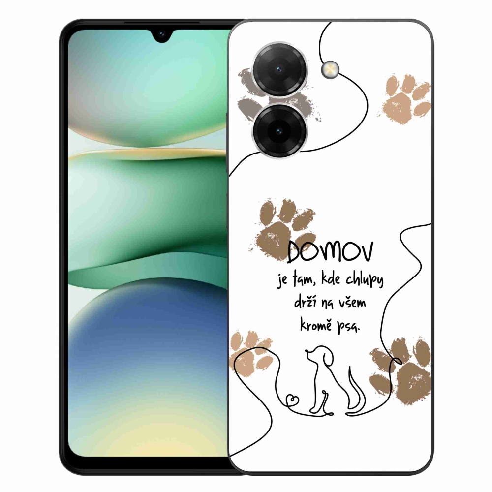Gelový kryt mmCase na Xiaomi Redmi A5 (173.45x79.35x8.45mm) - psí motiv bílé pozadí