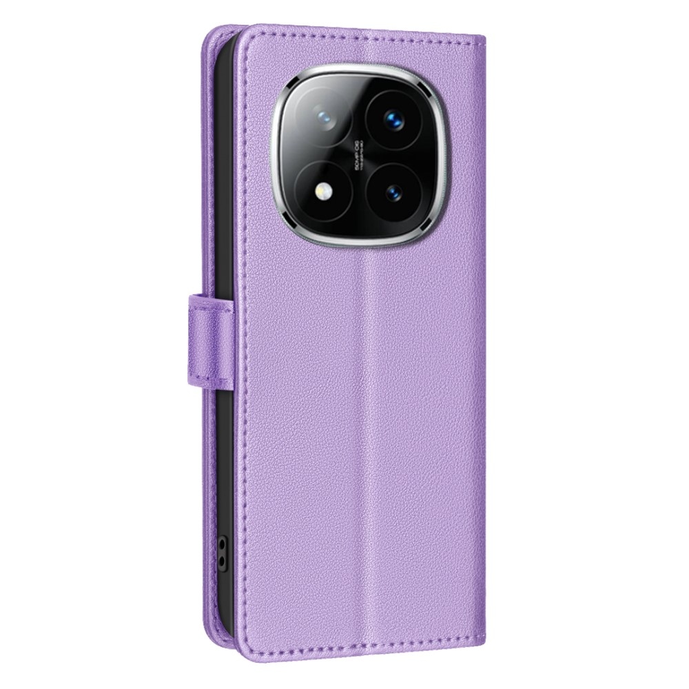 BINFEN knížkové pouzdro na Xiaomi Redmi Note 14 Pro 5G/Poco X7 5G/Note 14 Pro+ 5G - fialové