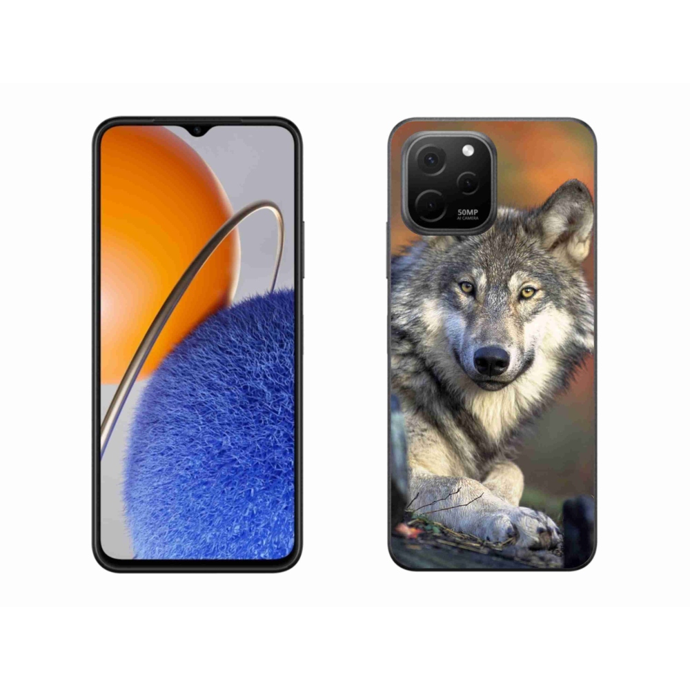 Gelový obal mmCase na Huawei Nova Y61 - vlk