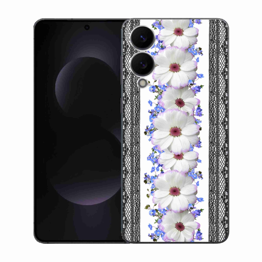 Gelový kryt mmCase na Samsung Galaxy S25 Edge - květiny 8