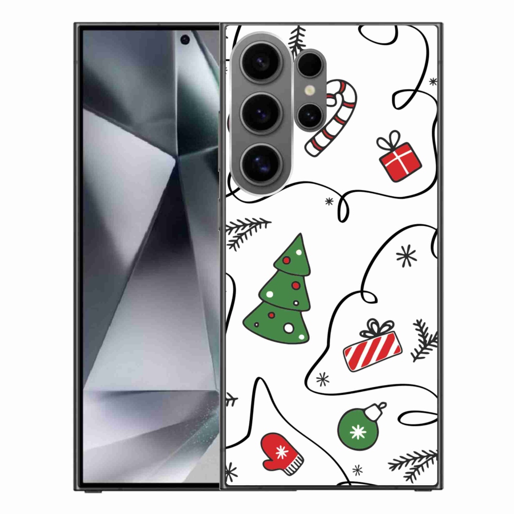 Gelový kryt mmCase na Samsung Galaxy S24 Ultra - vánoční motivy