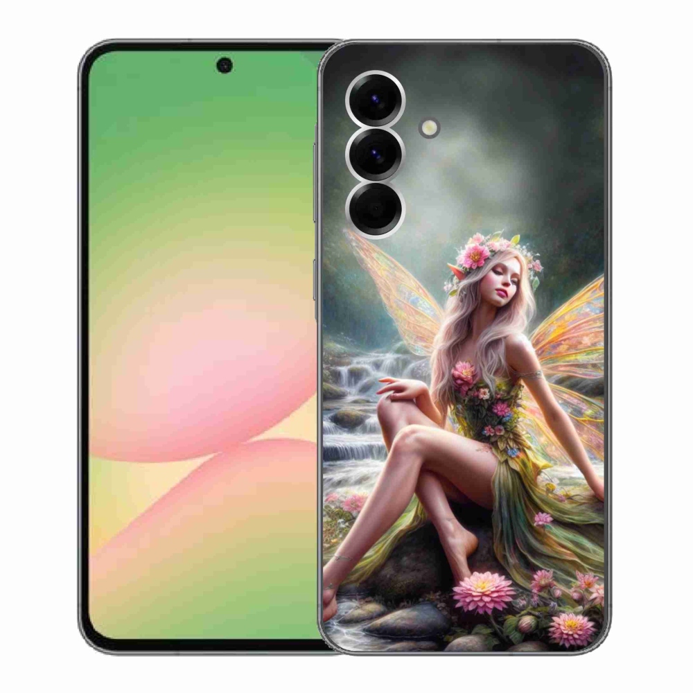 Gelový kryt mmCase na Samsung Galaxy A56 5G - motýlí žena 1