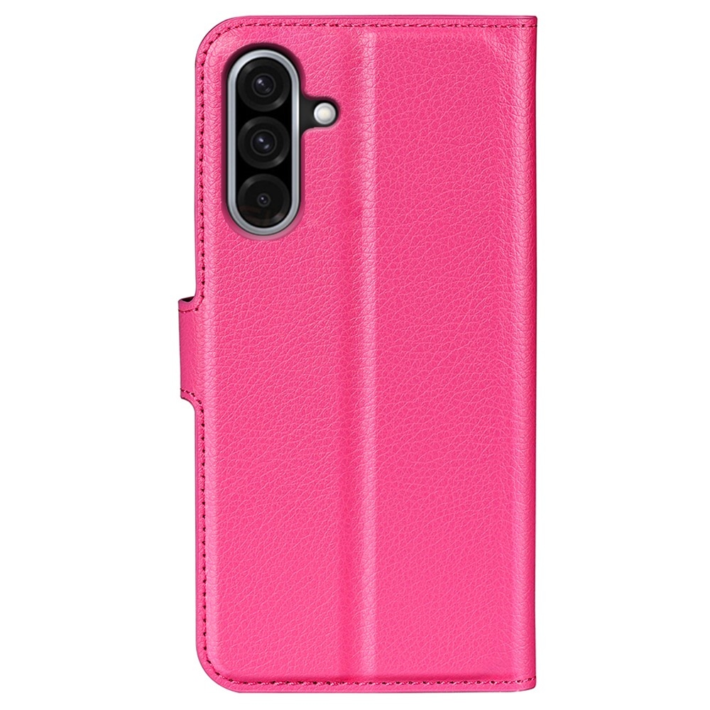 Litchi knížkové pouzdro na Samsung Galaxy A36 5G - rose
