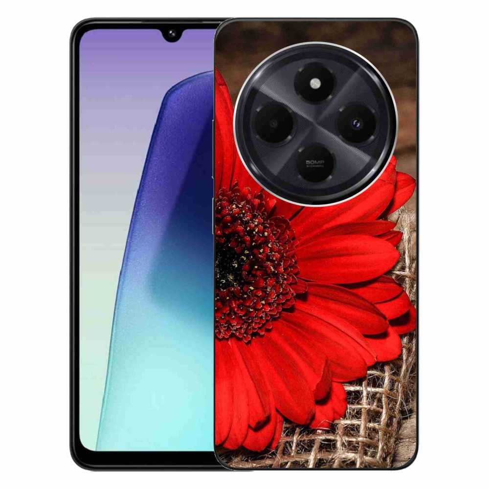 Gelový kryt mmCase na Xiaomi Redmi 14C/Poco C75 - gerbera
