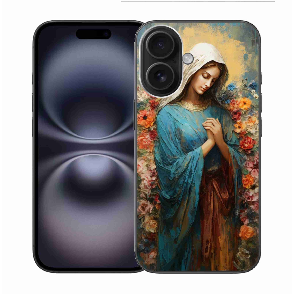 Gelový kryt mmCase na iPhone 16 - svatá žena