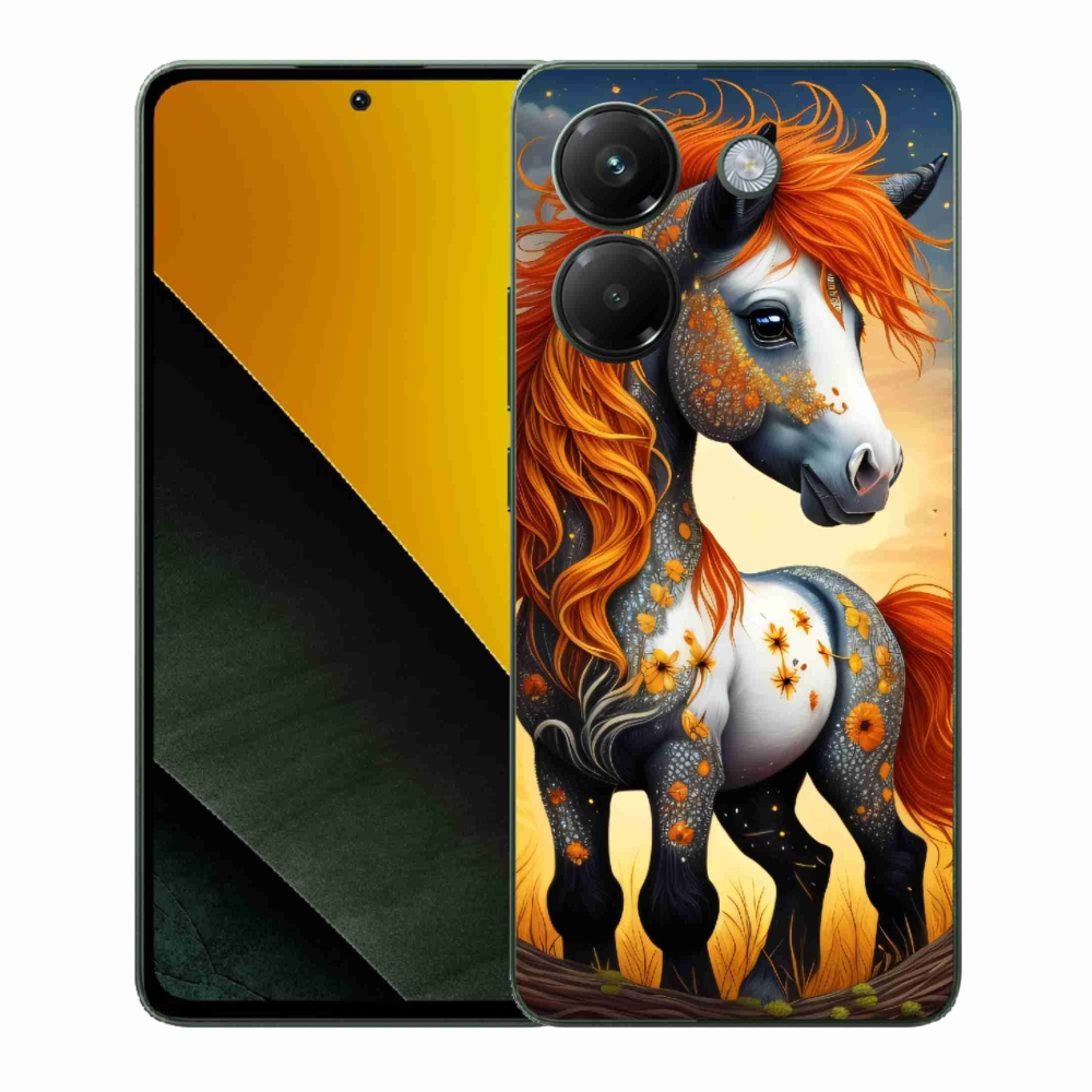Gelový kryt mmCase na Xiaomi Poco M7 Pro 5G - barevný poník