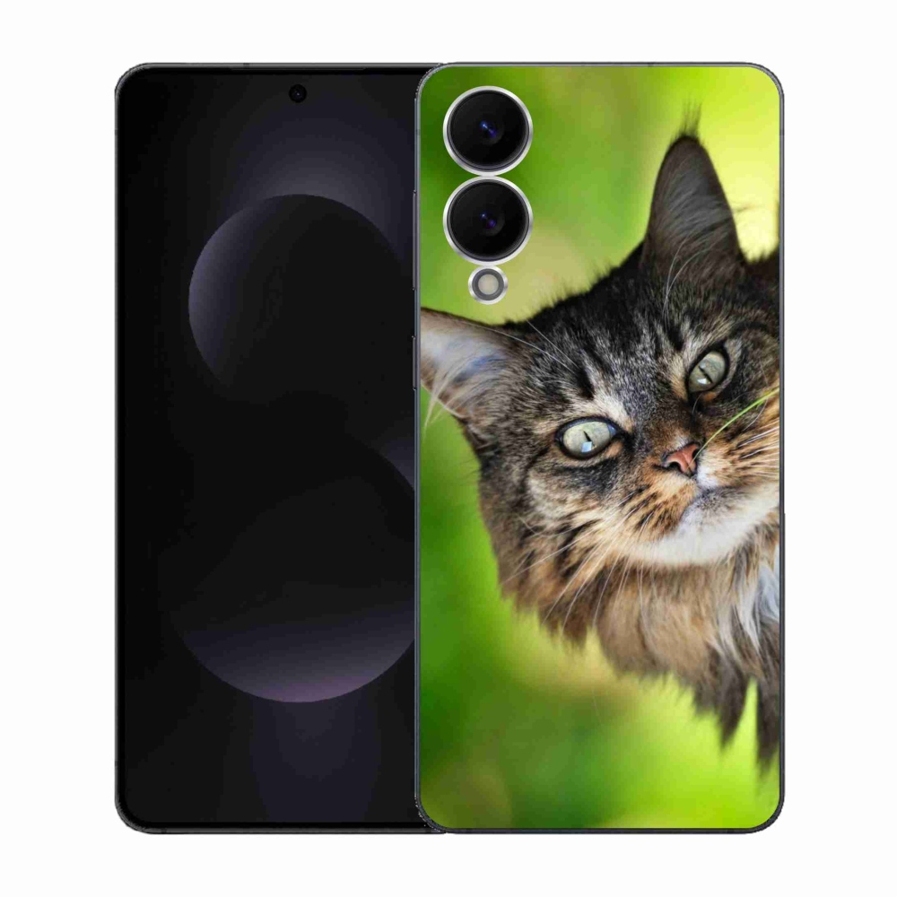 Gelový kryt mmCase na Samsung Galaxy S25 Edge - kočka 3