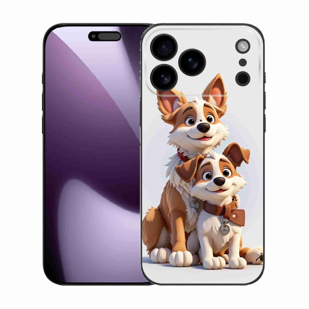 Gelový kryt mmCase na iPhone 17 Pro Max - kreslení psi