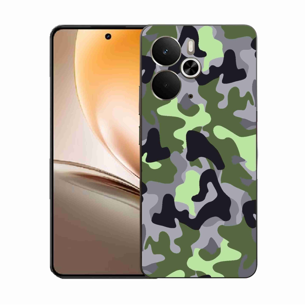 Gelový kryt mmCase na Realme 14 5G - maskáčový vzor 7
