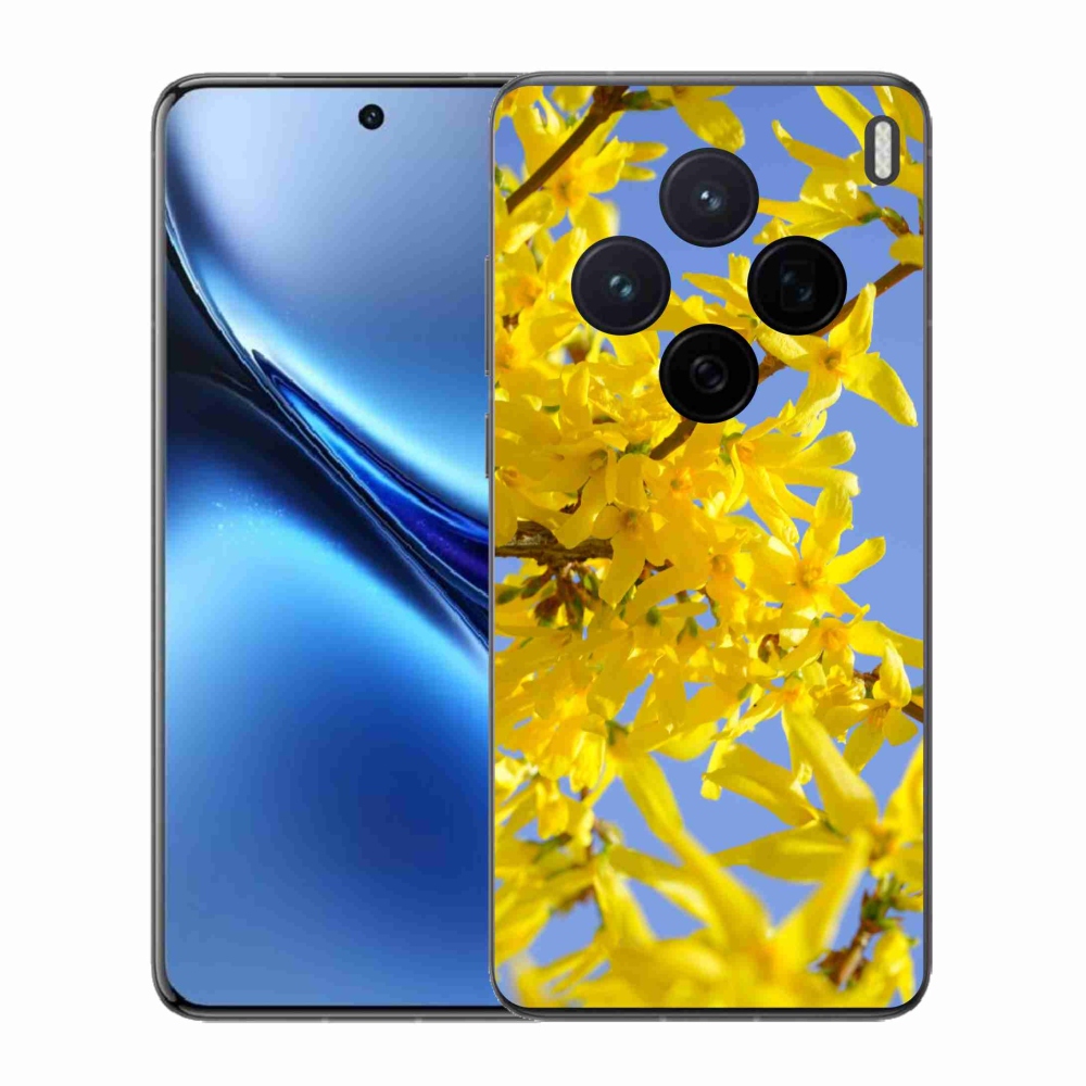 Gelový kryt mmCase na Vivo X200 5G - žluté květy