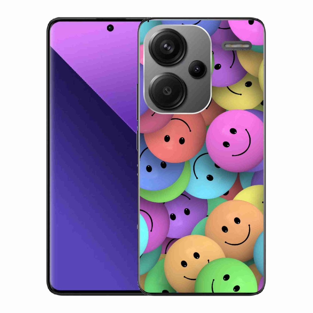 Gelový kryt mmCase na Xiaomi Redmi Note 13 Pro+ 5G - barevní smajlíci