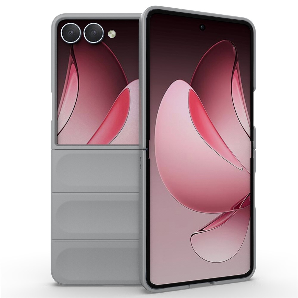 Rugg odolný gelový obal na Samsung Galaxy Z Flip7 5G - světlešedý