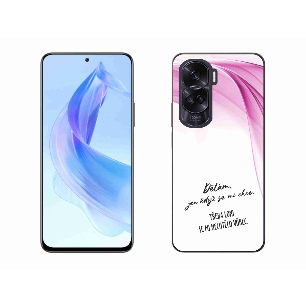 Gelový kryt mmCase na Honor 90 Lite - vtipný text 12 bílé pozadí