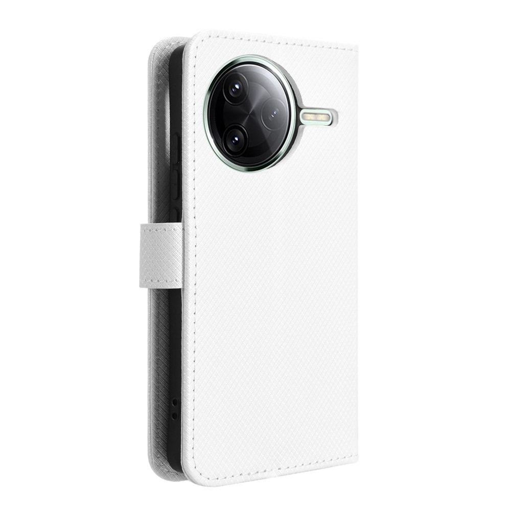 Diamond knížkové pouzdro na Xiaomi Poco F7 Pro 5G/Poco F7 Ultra 5G - bílé