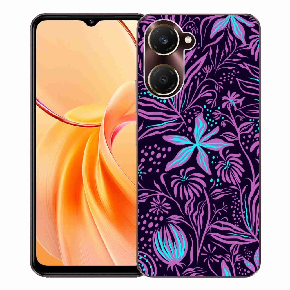 Gelový kryt mmCase na Vivo Y28s 5G - květiny 2