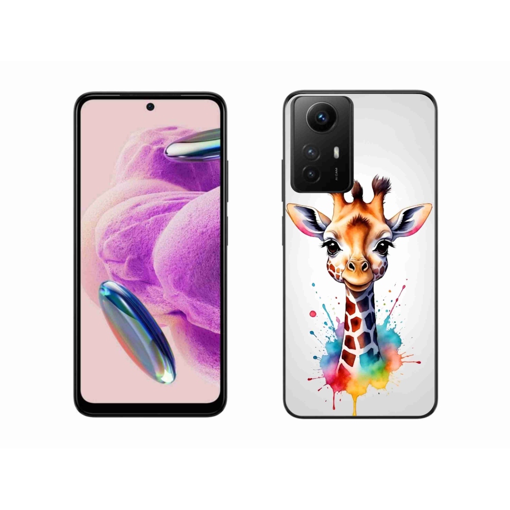 Gelový kryt mmCase na Xiaomi Redmi Note 12S - žirafa 1