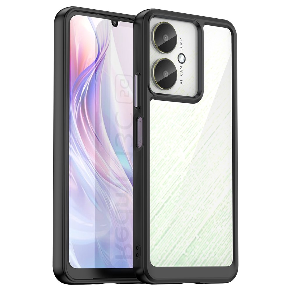 Gelový obal s pevnými zády na Xiaomi Redmi 13C 5G - černý