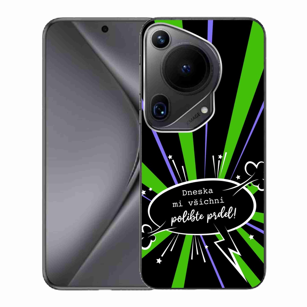 Gelový kryt mmCase na Huawei Pura 70 Ultra - vtipný text 15 černé pozadí
