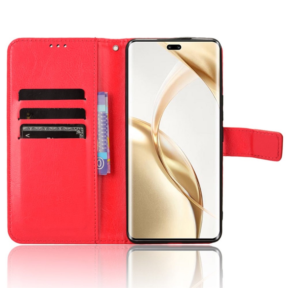 Crazy knížkové pouzdro na Honor 200 Pro 5G - červené