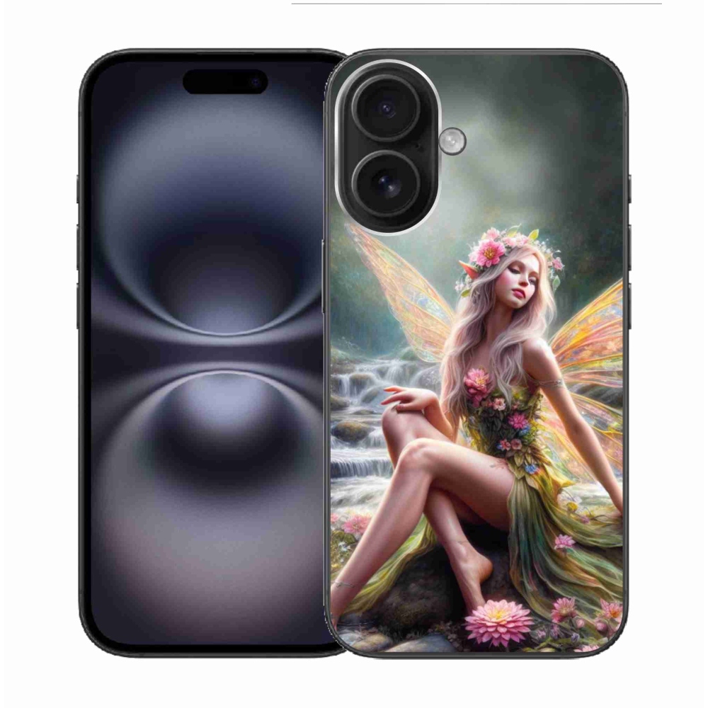 Gelový kryt mmCase na iPhone 16 - motýlí žena 1