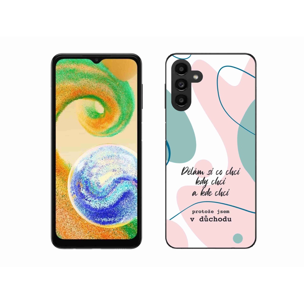 Gelový kryt mmCase na Samsung Galaxy A04s (164.7x76.7x9.1mm) - vtipný text 10 bílé pozadí