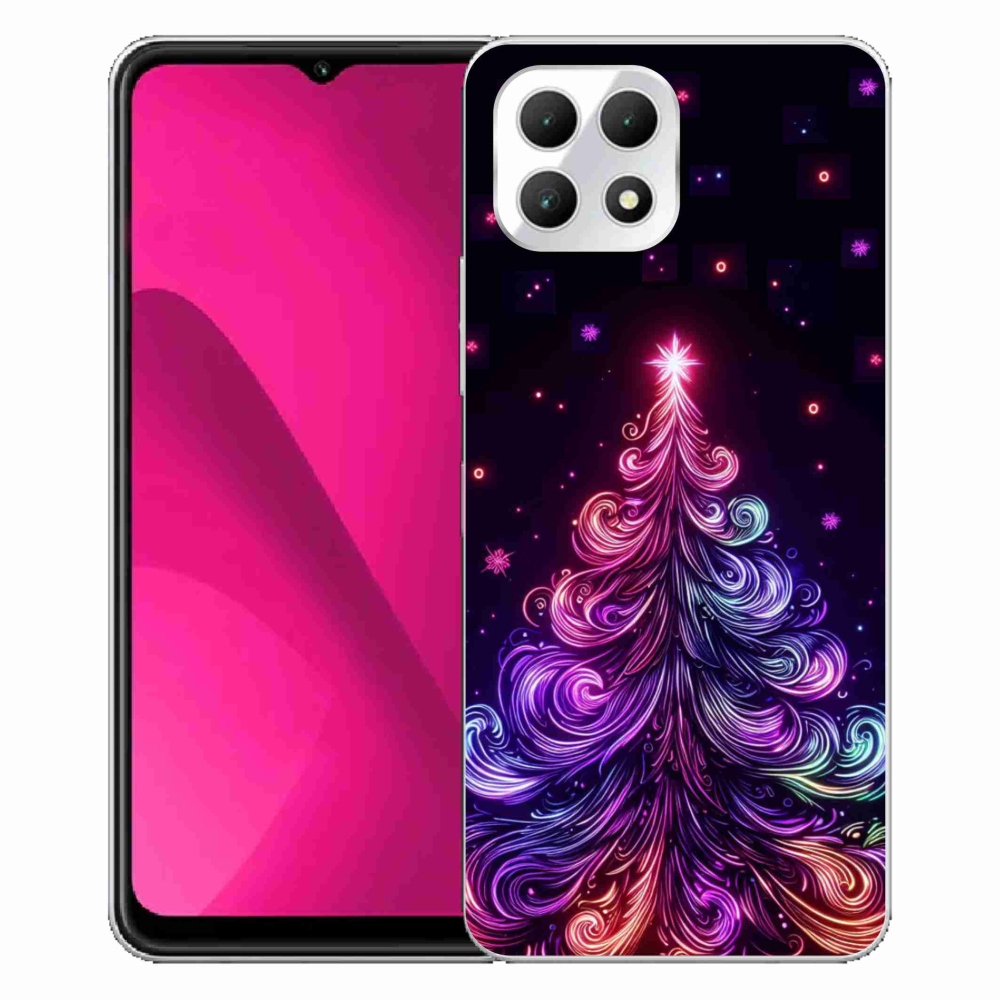 Gelový kryt mmCase na T-Mobile T Phone 2 - neonový vánoční stromek 1