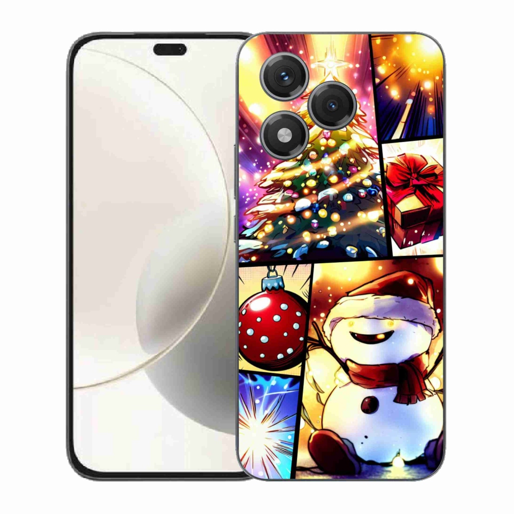 Gelový kryt mmCase na Honor 400 Lite - vánoční motivy 1