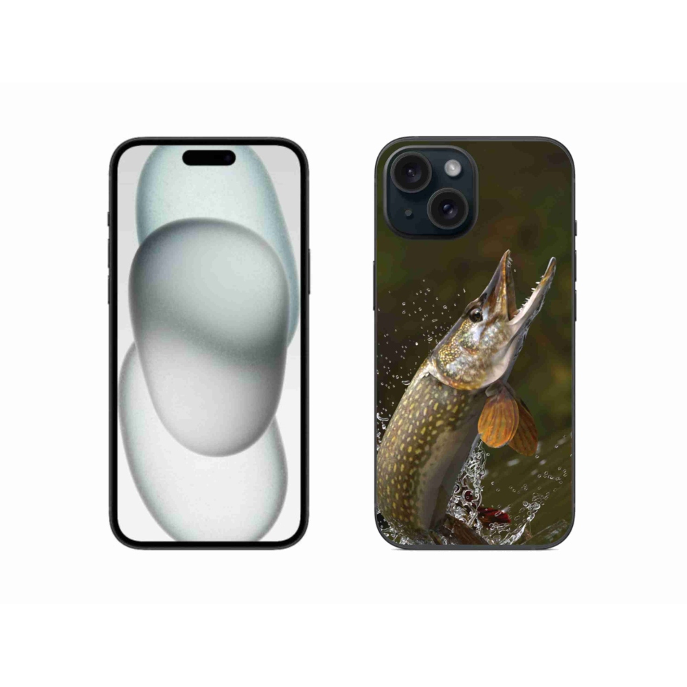 Gelový obal mmCase na iPhone 15 - štika