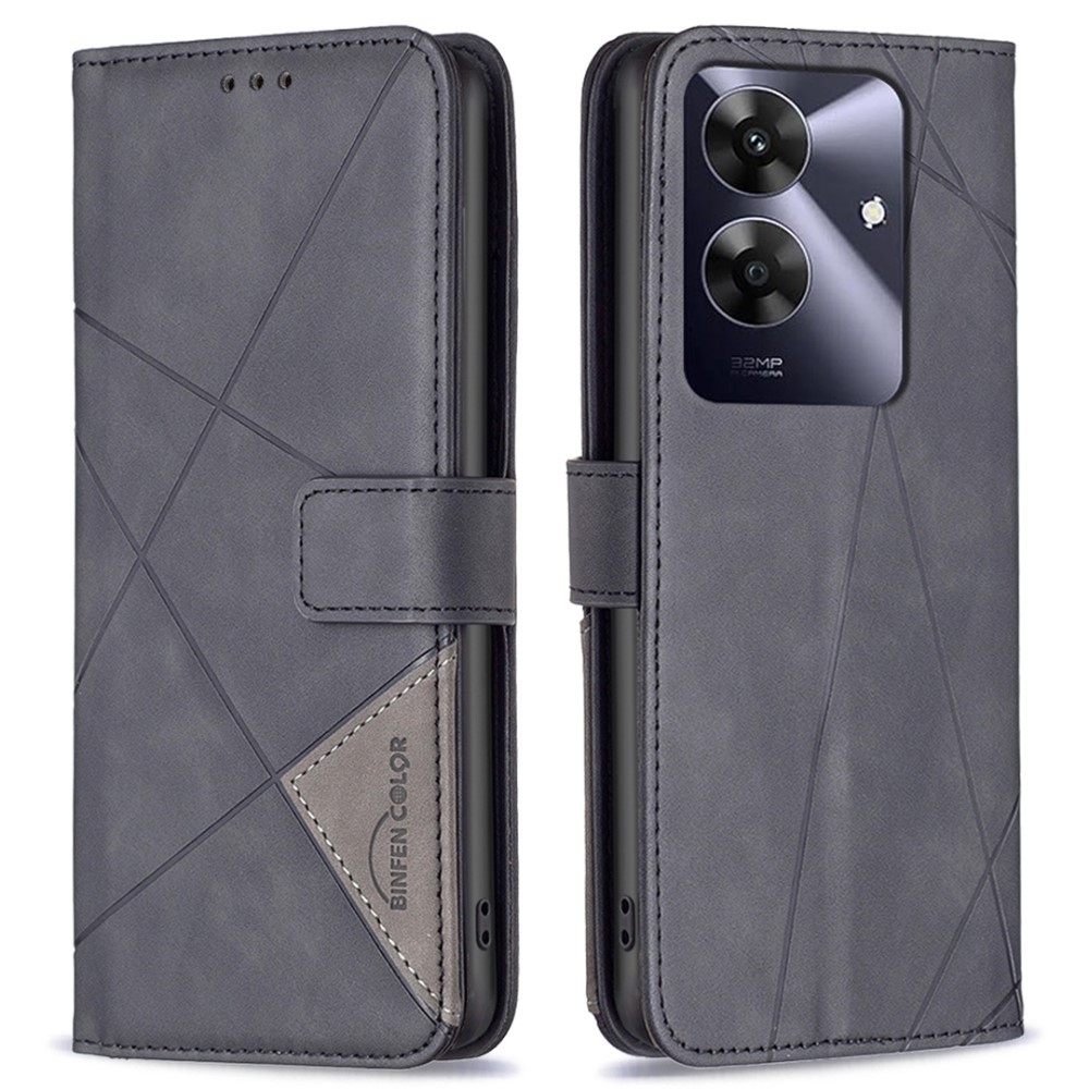 BNF Triangle knížkové pouzdro na Realme Note 60 - černé