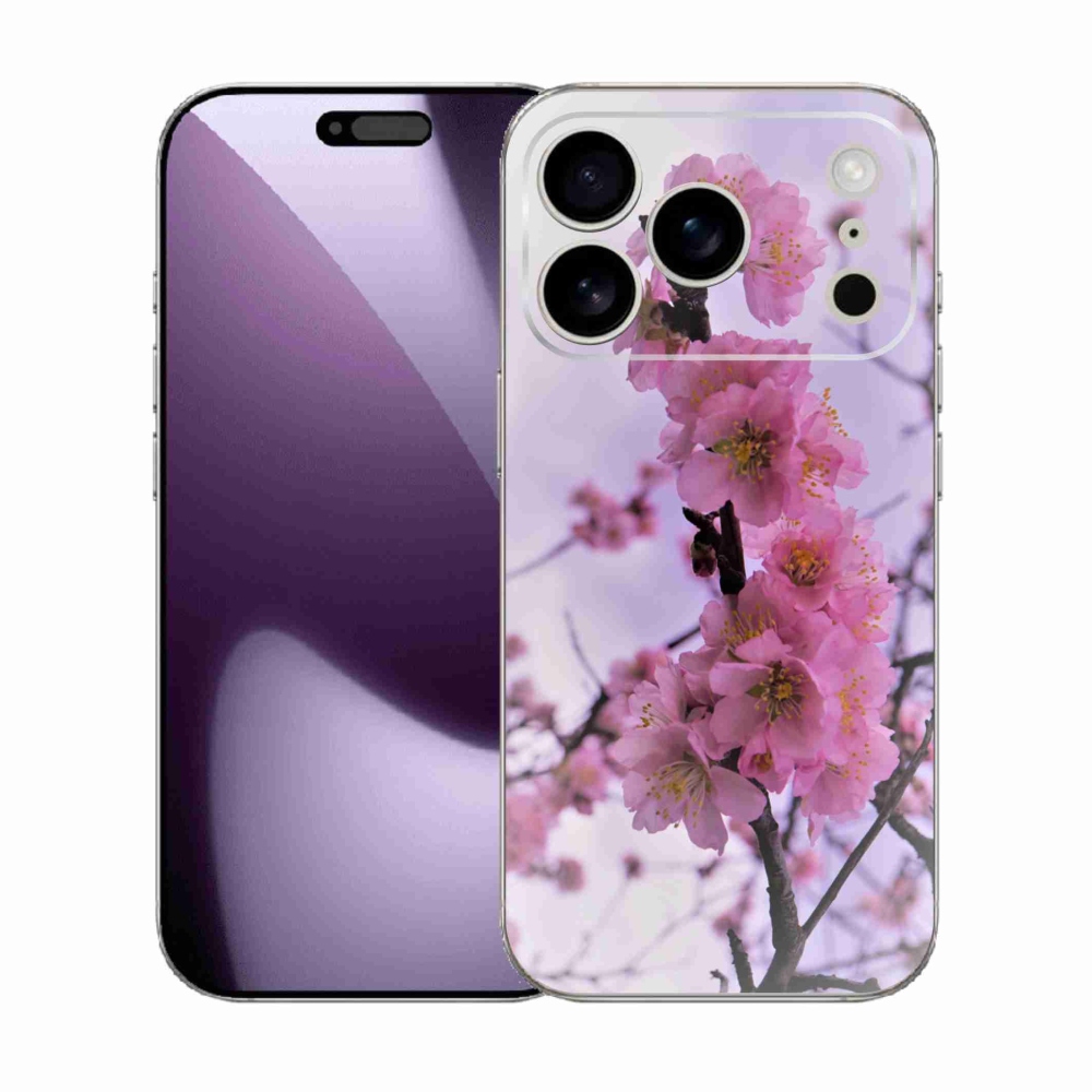 Gelový kryt mmCase na iPhone 17 Pro - květiny 7
