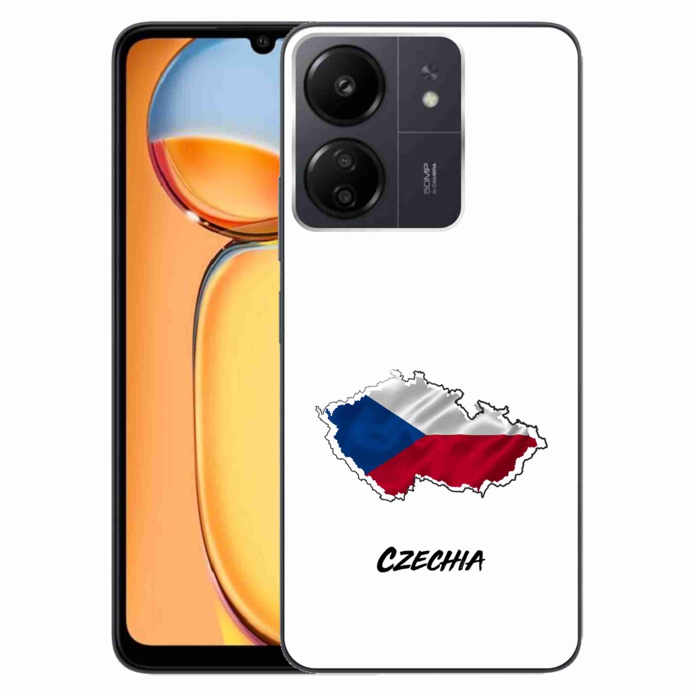Gelový kryt mmCase na Xiaomi Poco C65/Redmi 13C - Czechia bílé pozadí