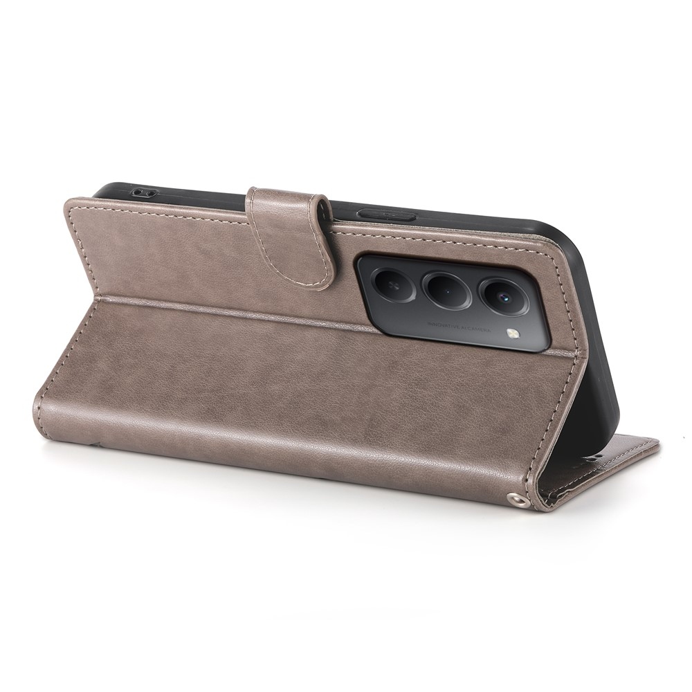 Flowery knížkové pouzdro na Xiaomi Redmi 15 5G (169mm) - šedé