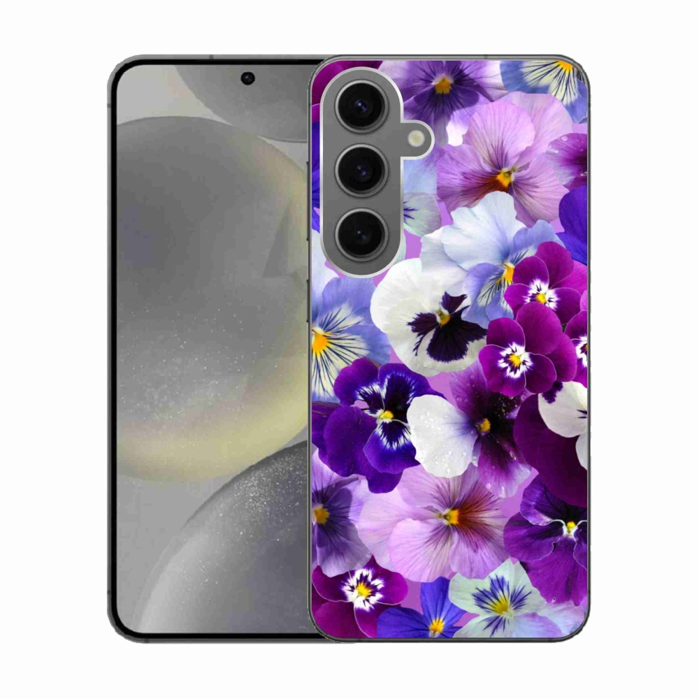 Gelový kryt mmCase na Samsung Galaxy S24 - květiny 9