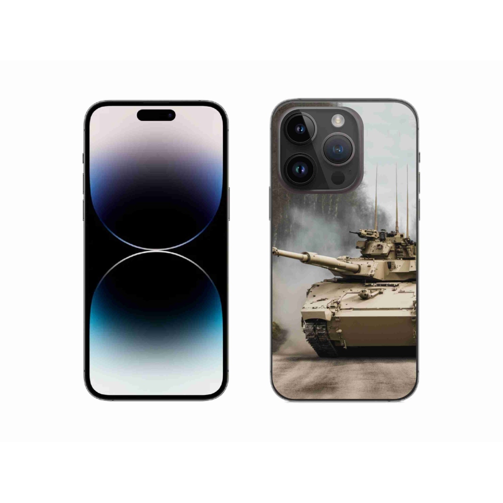 Gelový kryt mmCase na iPhone 14 Pro - tank 1