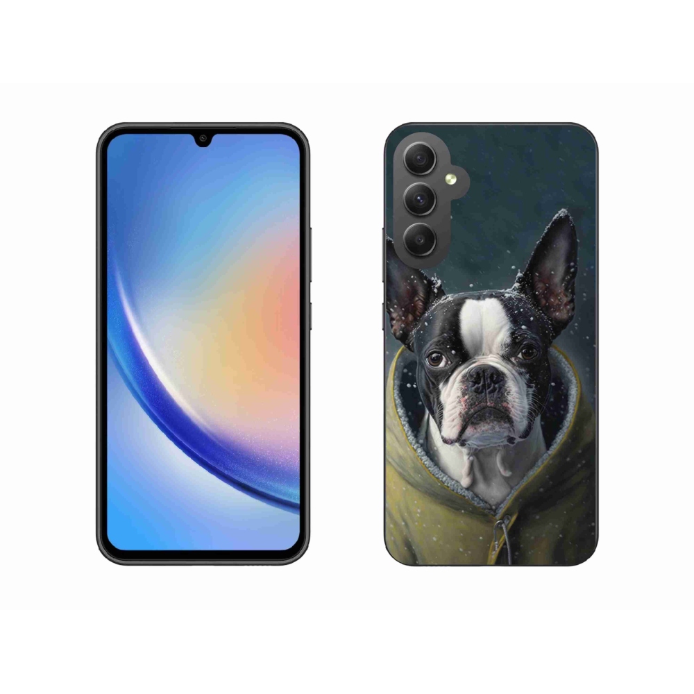 Gelový kryt mmCase na Samsung Galaxy A34 5G - buldoček