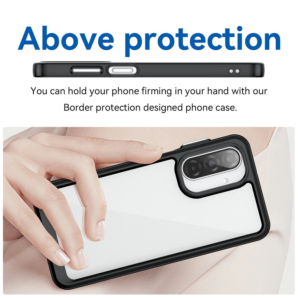 Gelový obal s pevnými zády na Samsung Galaxy A17 5G - černý